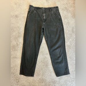 American Eagle Outfitters Women’s Washed Black Mom Jeans